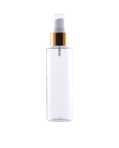 100 ml pudel kuldse väikese pumbaga