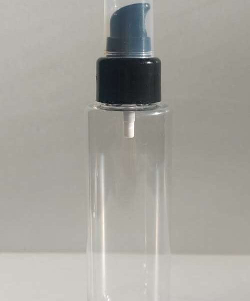 100 ml pudel musta väikese pumbaga