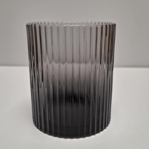 Küünlaklaas triipudega suitsuhall 300 ml