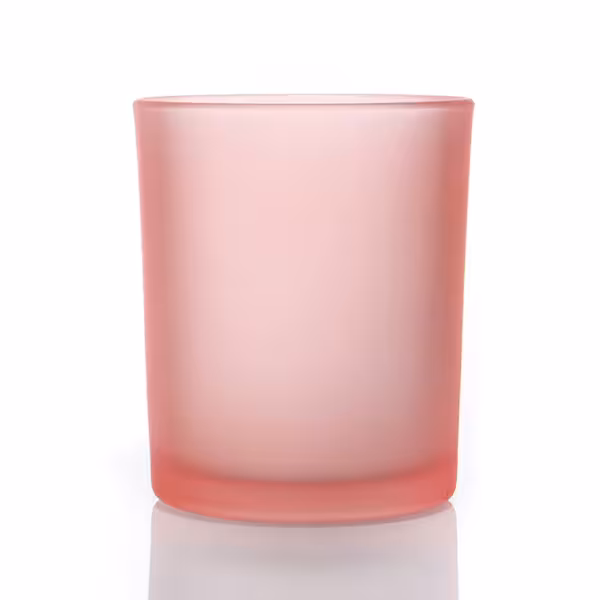 Küünlaklaas 300 ml roosa frosted